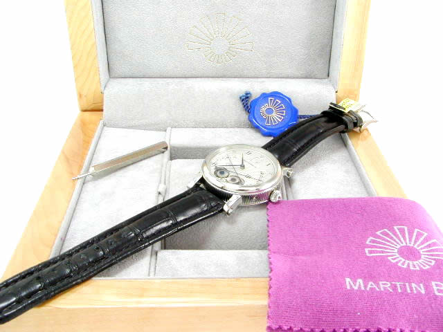 マーティンブラウン イオス(日の出、日の入り表示) SS 39mm シルバーダイヤル 新品 EOS-39S　Martin Braun