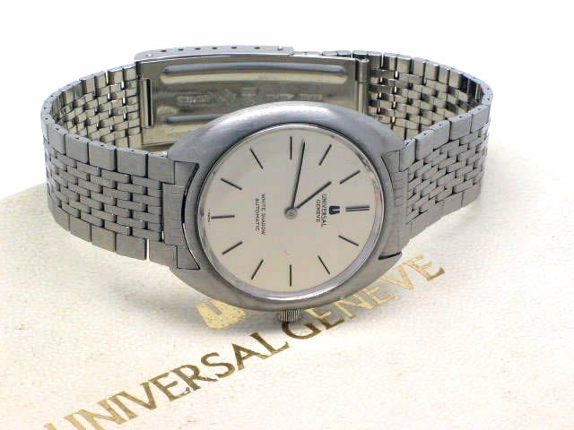 ユニバーサル ホワイトシャドー 自動巻 OH済 美品 1970年代