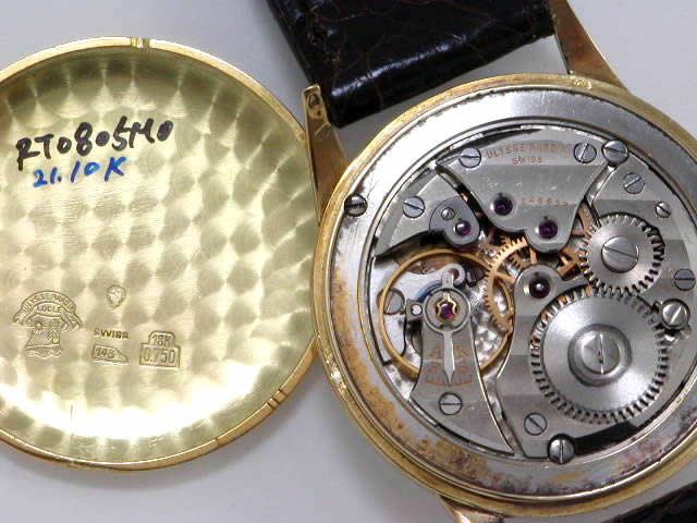 ユリスナルダン 18KYG 手巻 1950年代　