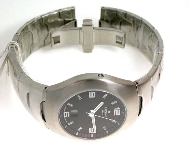 ユンハンス SS ブラックダイヤル SSブレス 4310 44　新品 JUNGHANS