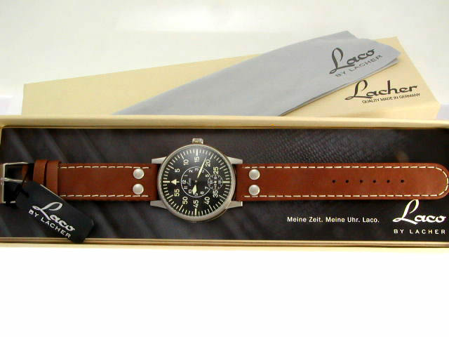 ラコ 手巻き スモールセコンド 42mm 860885　新品 Laco
