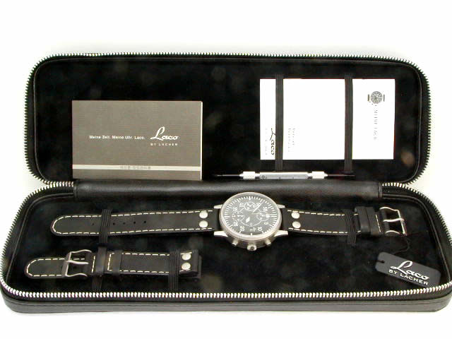 ラコ オートマチック クロノグラフ デイデイト 42mm 861063 スペアベルトキットつき　新品 Laco