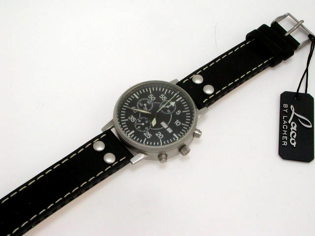 ラコ オートマチック クロノグラフ デイデイト 42mm 860890　USED