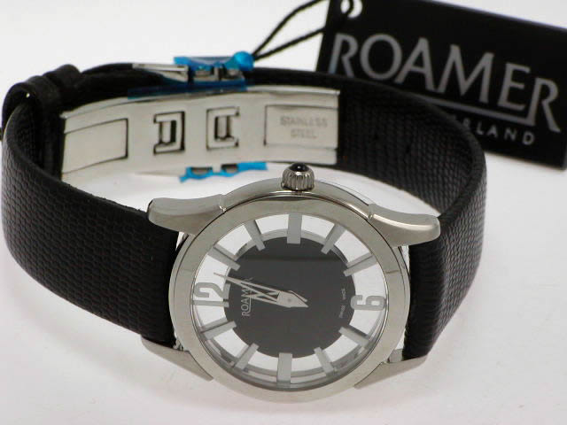 ローマー コンピテンス レディ クオーツ ブラック 30mm　新品