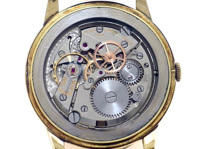 ユリスナルダン 3針 ラウンド 14K 手巻 OH済 1950年代 Ulysse Nardin