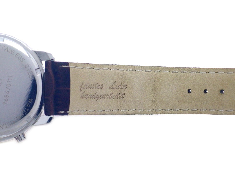 【新品】ツェッペリン クロノグラフ Ref.7684-3 文字盤ブラウン ビッグデイト クオーツ 正規品 　Zeppelin