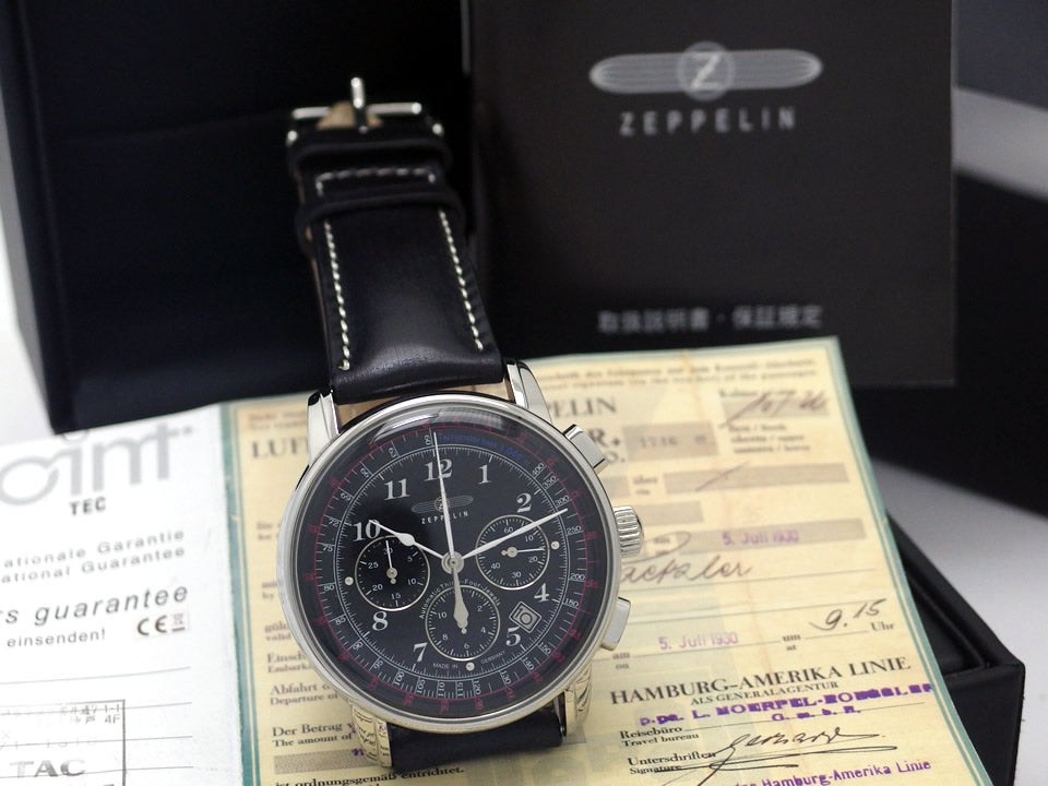 ツェッペリン LZ126 ロサンゼルス 7624-2 クロノグラフ 自動巻き USED　Zeppelin Transatrantic