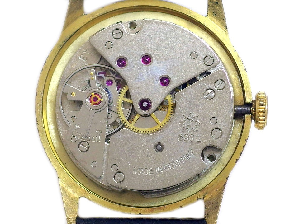 ユンハンス GP 手巻き スモールセコンド Cal.693E 15石 ドイツ製 OH済 1950年代～1960年代