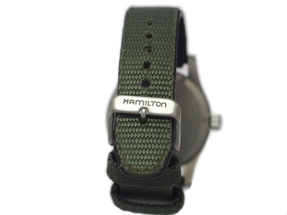 ハミルトン カーキ 000092 グリーン文字盤 42mm クオーツ USED Hamilton