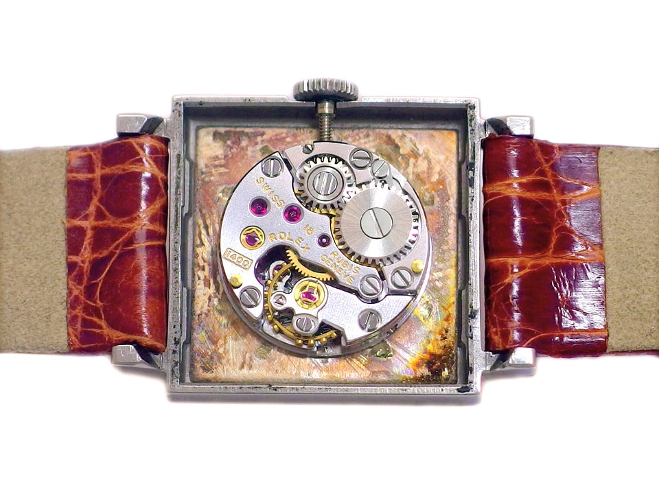 ロレックス プレシジョン Ref.2611 Cal.1400 スクエアケース レディース 手巻 純正尾錠 OH済 1974年製 Rolex