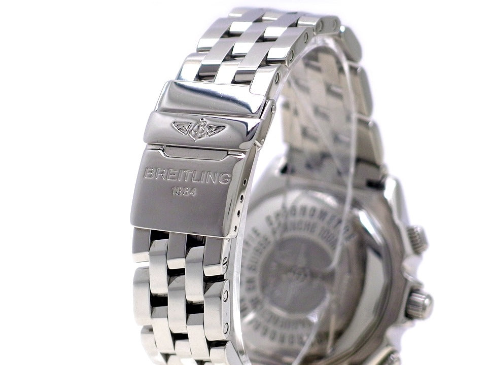 ブライトリング クロスウィンド スペシャル ビッグデイト A44355 ブルー文字盤 自動巻 OH済 2000年頃 USED　Breitling