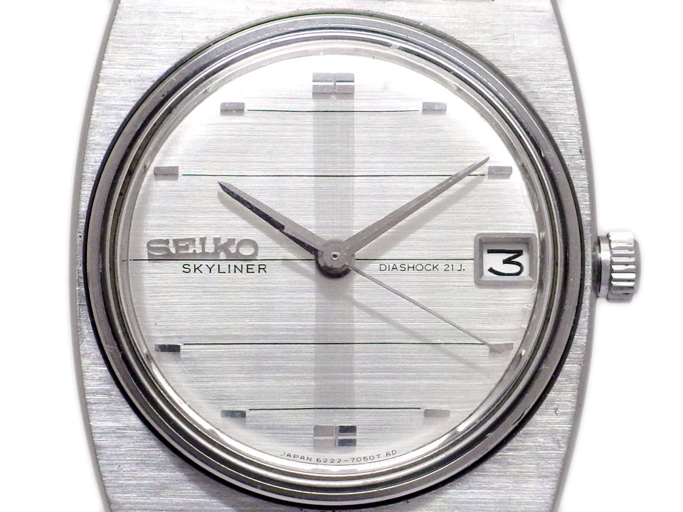 セイコー スカイライナー 6222-7030 ワンピースケース 手巻 OH済 昭和42年製 Seiko