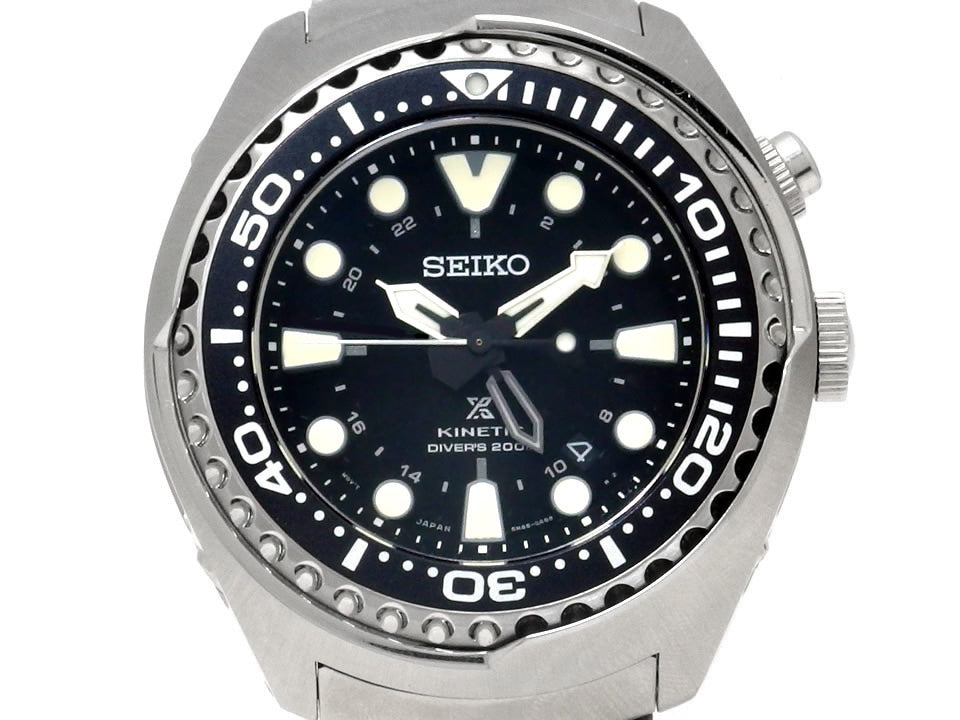 【美品】セイコー プロスペックス GMT ダイバーズ 200m SUN019 キネティック 逆輸入 USED Seiko