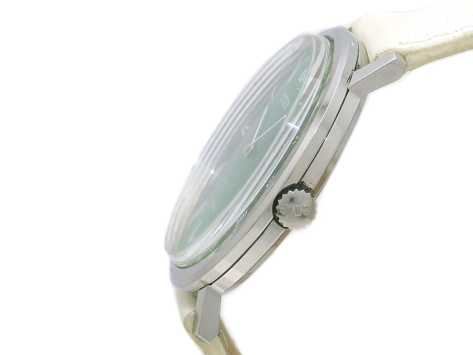 シチズン 2針 34mm 4-012836-K 緑文字盤 21石 手巻 昭和48年製