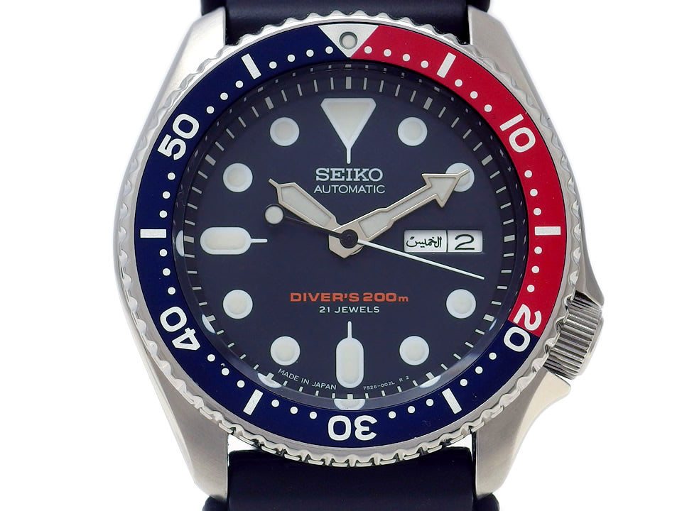 セイコー ダイバーズ 200m SKX009J 7S26-0020 ペプシベゼル 日本製 逆輸入 自動巻 USED