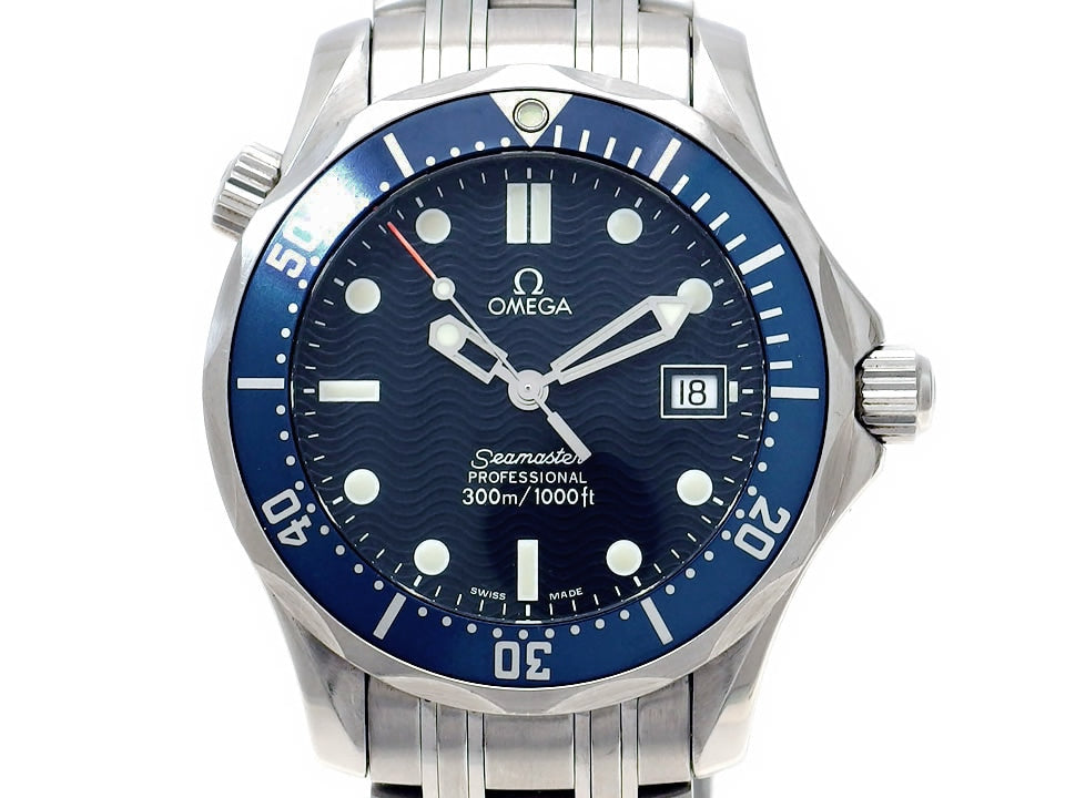 オメガ シーマスター プロフェッショナル 300m ミドルサイズ 36mm 2561.80 青 クオーツ 1999年製 USED Omega