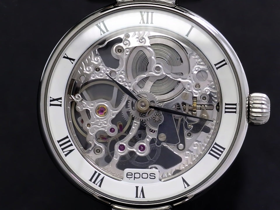 エポス エモーション 3347 スケルトン 手巻 USED