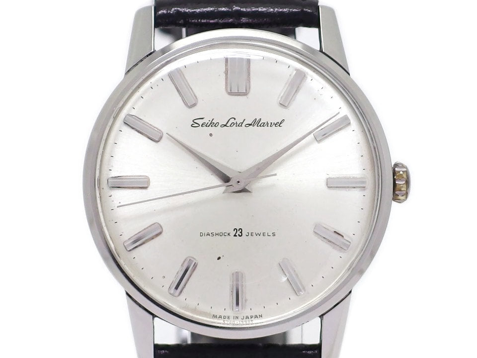 セイコー ロードマーベル 5740-1990 筆記体ロゴ SS Cal.5740A 23石 手巻 OH済 昭和39年製 Seiko