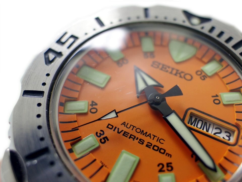 セイコー ダイバーズ 200m SKX781 7S26-0350 オレンジモンスター 逆輸入 自動巻 USED