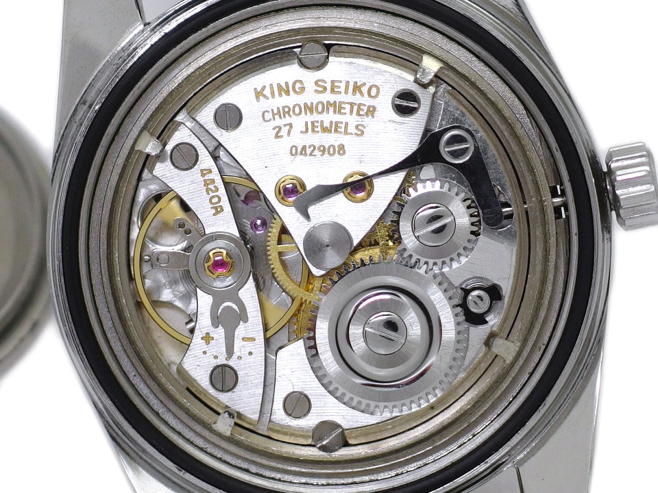 【希少】キングセイコー クロノメーター 4420-9990 後期型 ライオンメダリオン 手巻 OH済 昭和40年/1965年製 Seiko