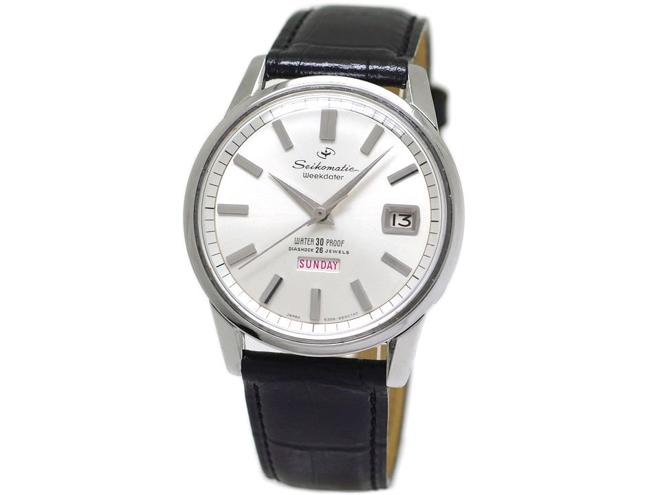 セイコー マチック ウィークデーター 6206-8990 AD文字盤 Cal.6206A 26石 自動巻 OH済 昭和40年/1965年製