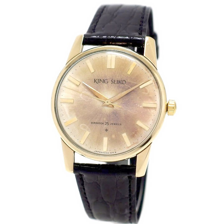 キングセイコー 1st 15034 14K金張り SD文字盤 25石 手巻 OH済 昭和37年/1962年製 Seiko