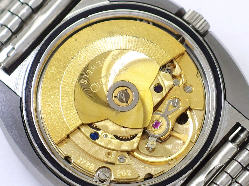 ラドー バルボアV 超硬ケース １３面カットガラス 純正ブレスレット ETA2789 25石 自動巻 OH済 1970年代