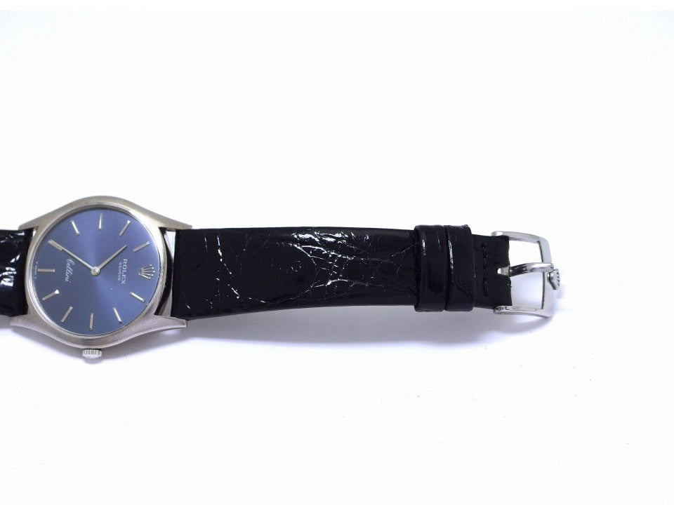 ロレックス チェリーニ Ref.3804 18Kホワイトゴールド Cal.1600 手巻 OH済 純正尾錠 1971年製 Rolex