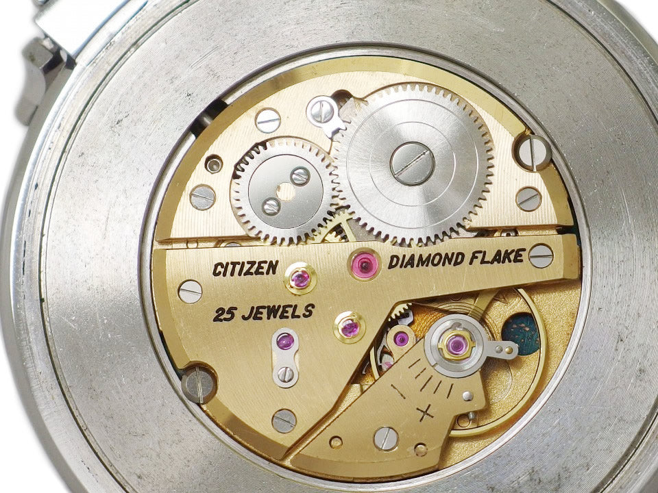 シチズン 懐中時計 ダイヤモンドフレーク DFOS3501-T 25石 手巻 OH済 昭和41年/1966年製