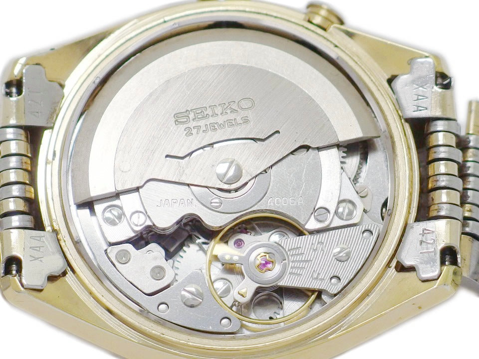 セイコー ベルマチック デイデイト 4006-7012 金メッキケース 自動巻 OH済 昭和50年/1975年製 Seiko