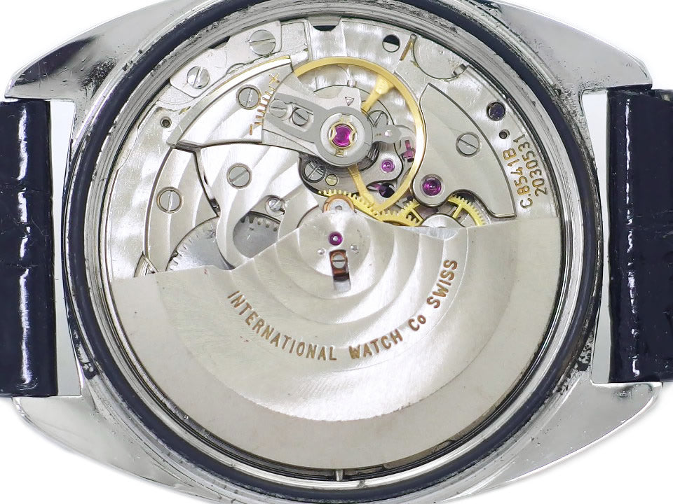 IWC Ref.1827 デイト トノー型ケース ブルー文字盤 純正尾錠 Cal.8541B 自動巻 OH済 1971年製