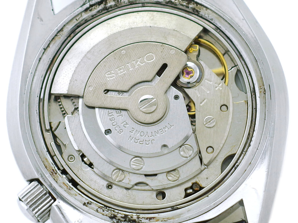 セイコー シルバーウェーブ 6306-8000 紺文字盤 新品ガラス 自動巻 OH済 昭和52年/1977年製