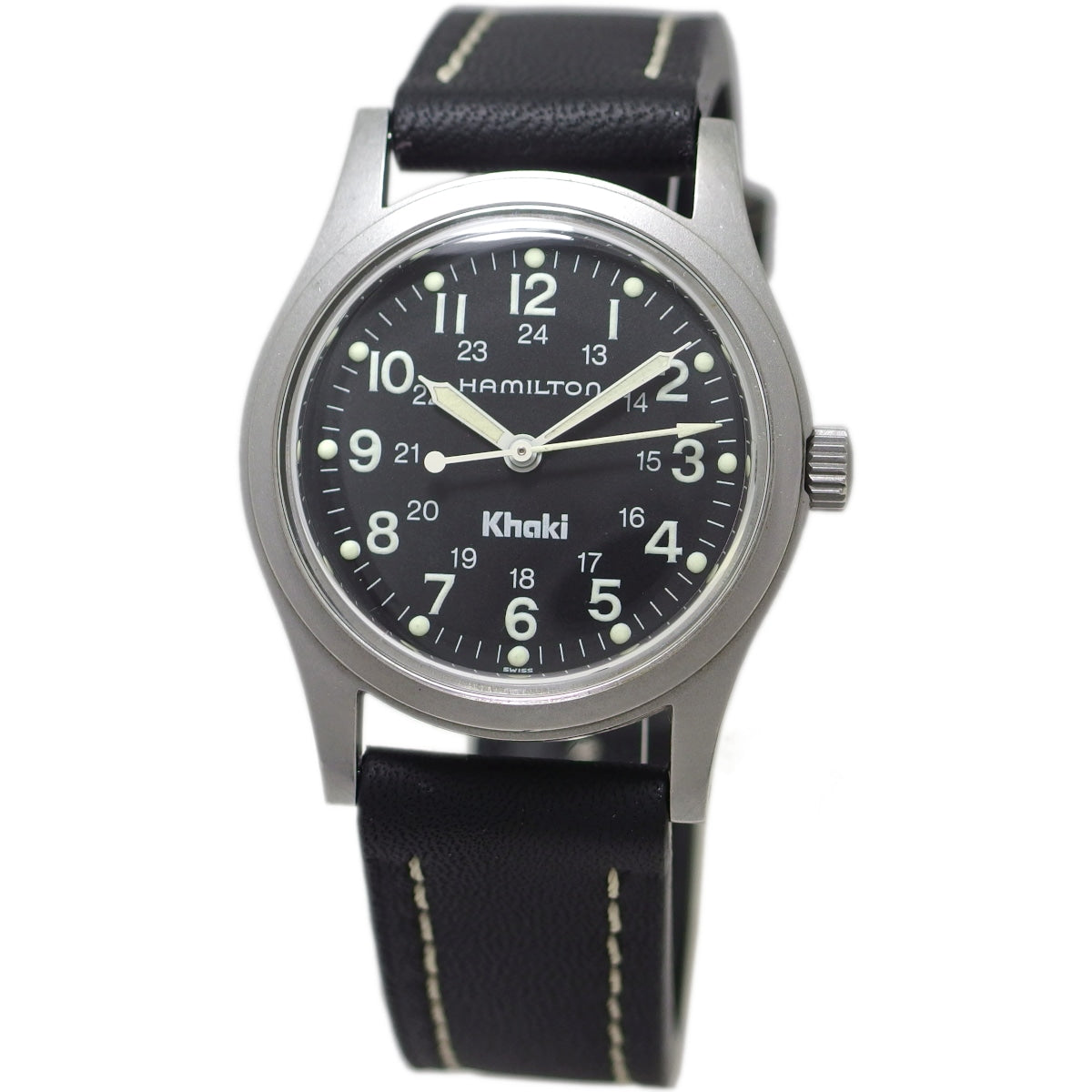 ハミルトン カーキ 9415A 33mm ブラック文字盤 新品風防 Cal.2801-2 17石 手巻 1990年代 OH済 USED Hamilton