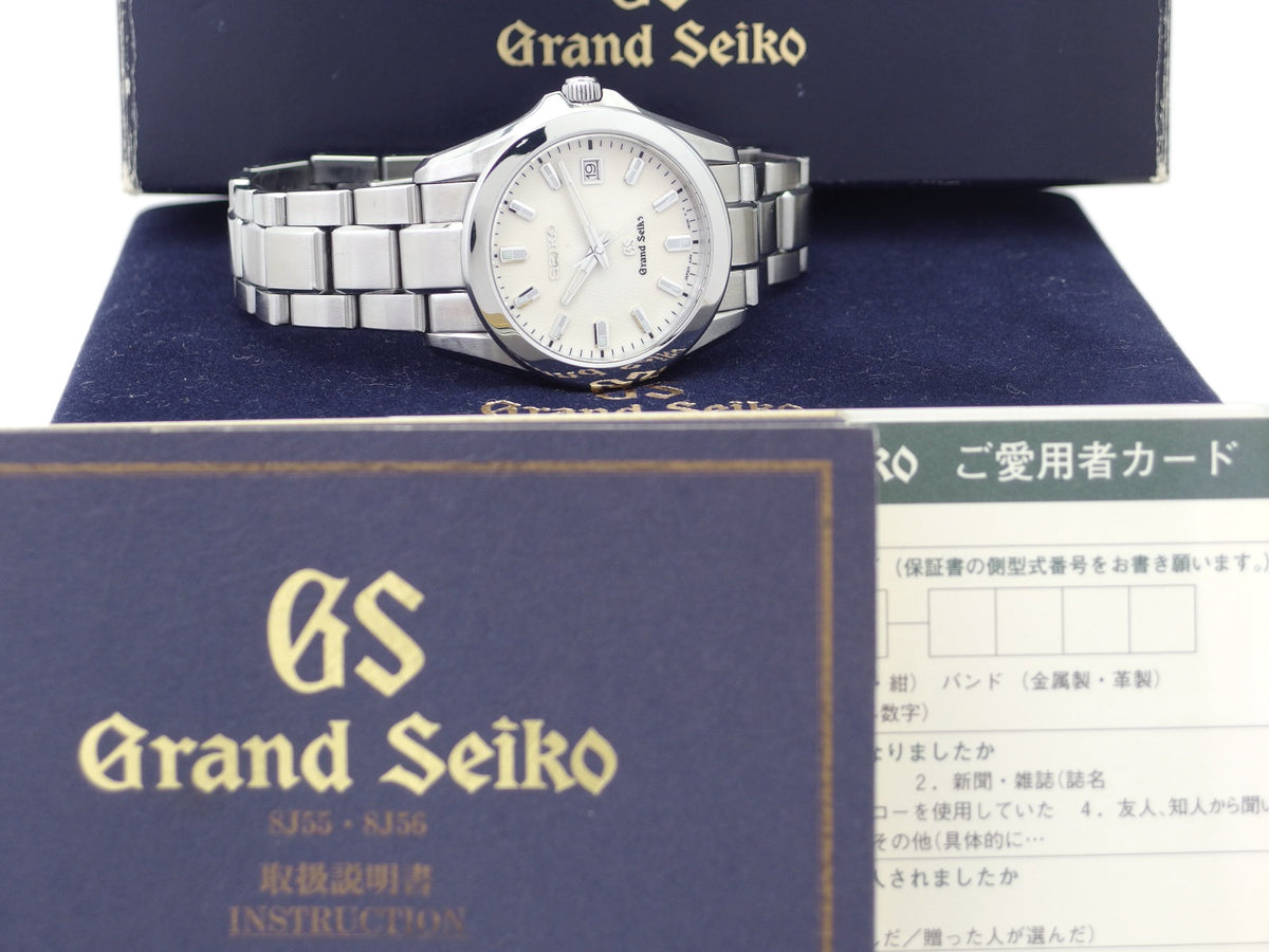 グランドセイコー SBGF017 8J56-8020 ねじ込みリューズ 純正ブレスレット クオ－ツ 2001年製 USED Seiko