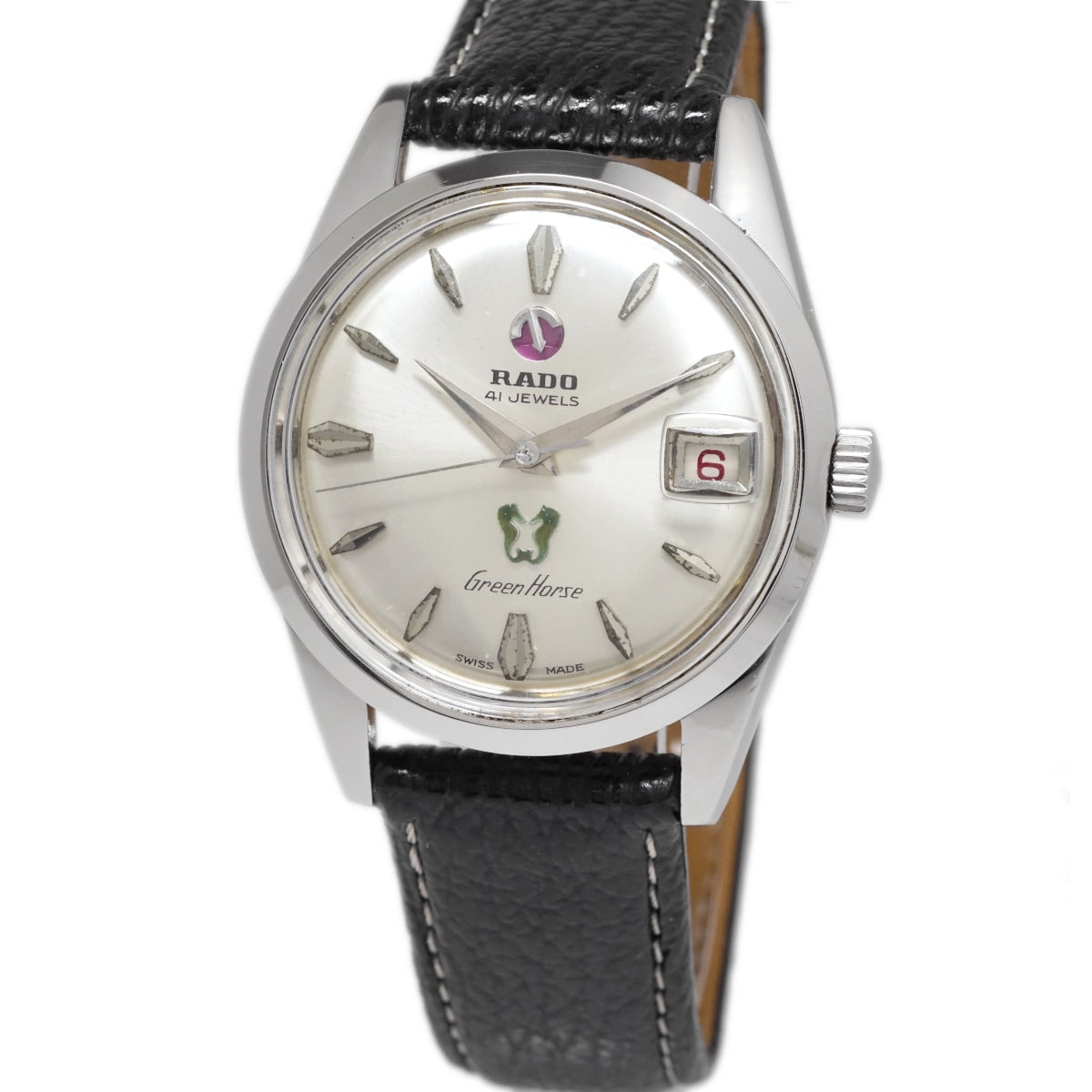 ラドー グリーンホース 41石 Ref.11657 Cal.AS1789 自動巻 OH済 1970年代 Rado