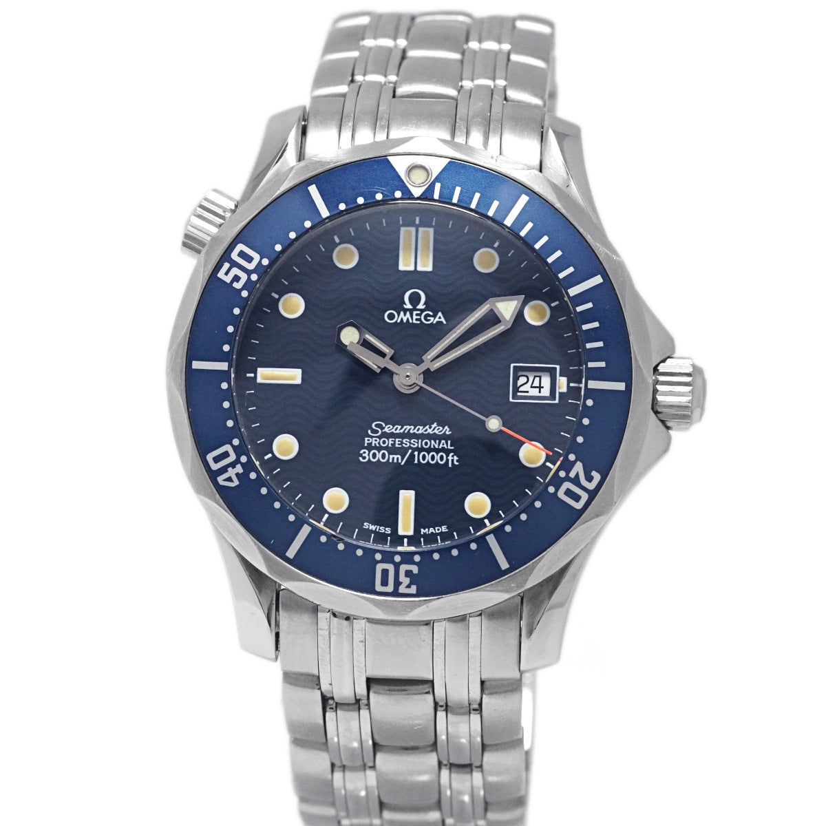 オメガ シーマスター プロフェッショナル 300m 2561.80 青 ミドルサイズ 36mm クオーツ 1995年製 USED Omega