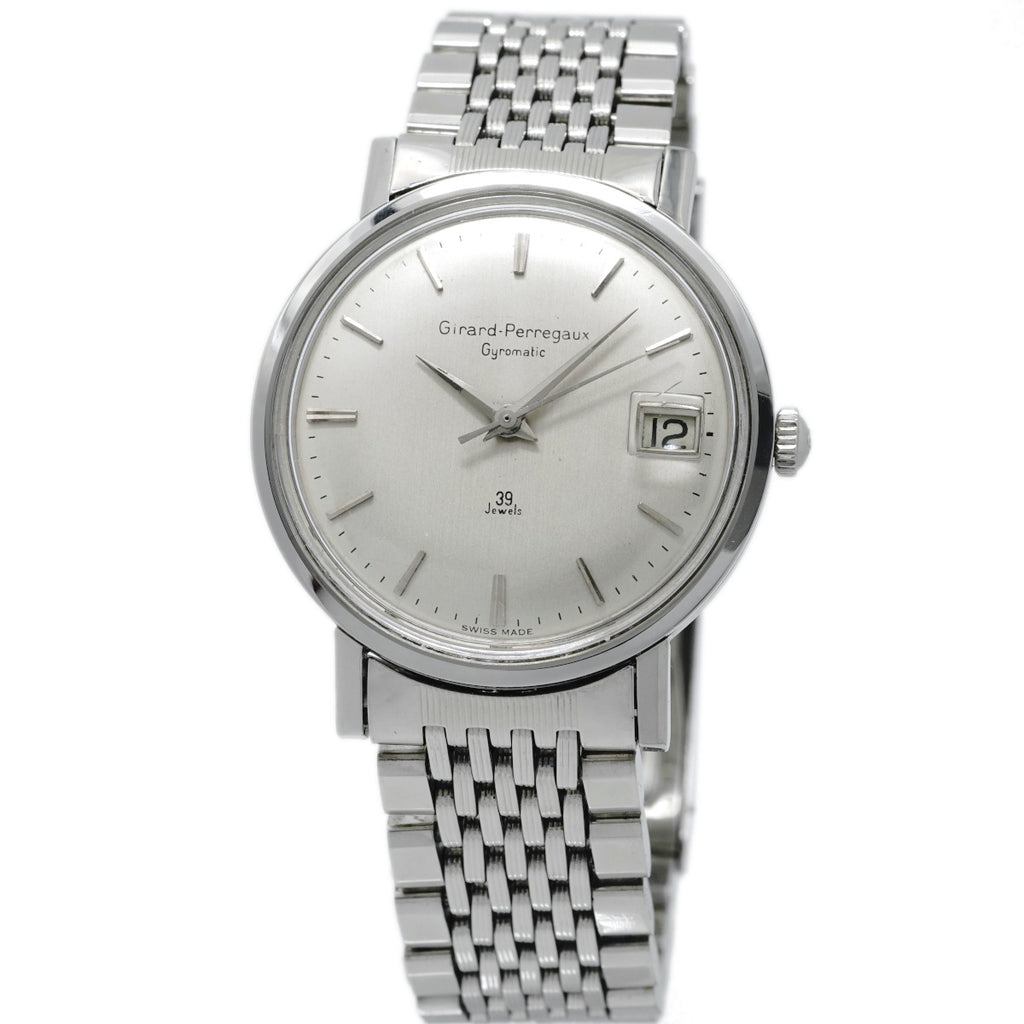 ジラールペルゴ ジャイロマチック 純正ブレスレット Cal.32.09 39石 自動巻 OH済 1960年代 Girard Perregaux