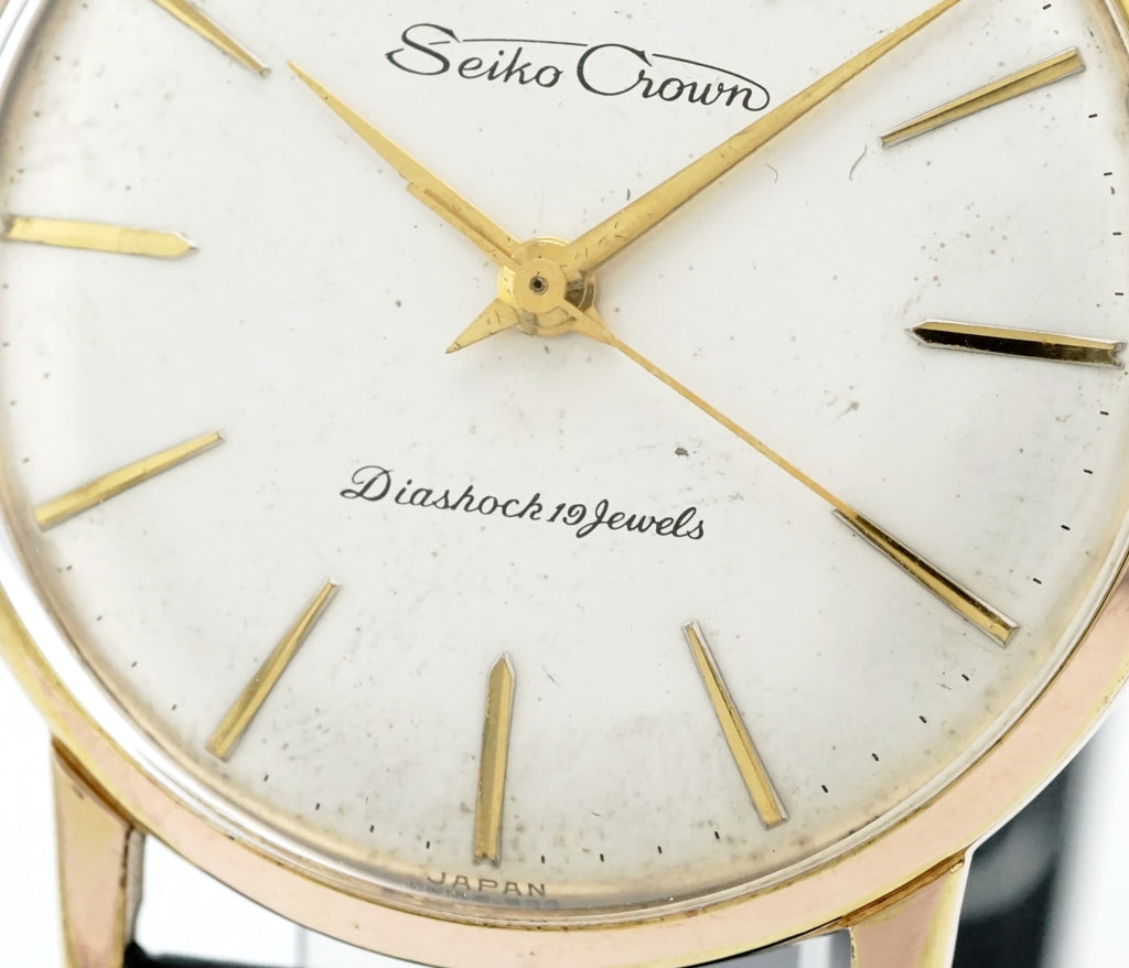 セイコー クラウン 14036 金メッキケース Cal.560 19石 手巻 OH済 昭和34年/1959年製 Seiko
