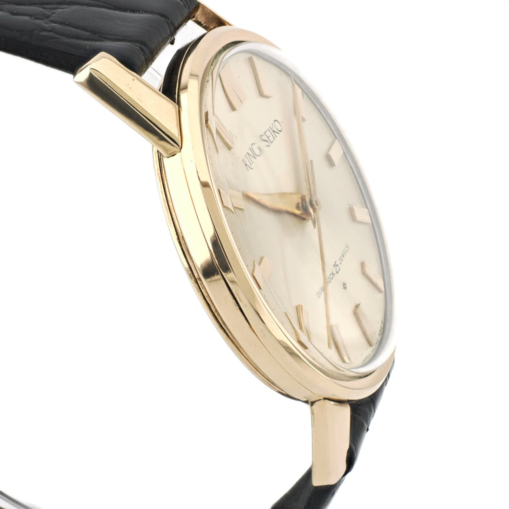 キングセイコー J14102E 1st SD文字盤 14金張り 25石 手巻 OH済 昭和36年/1961年製 King Seiko