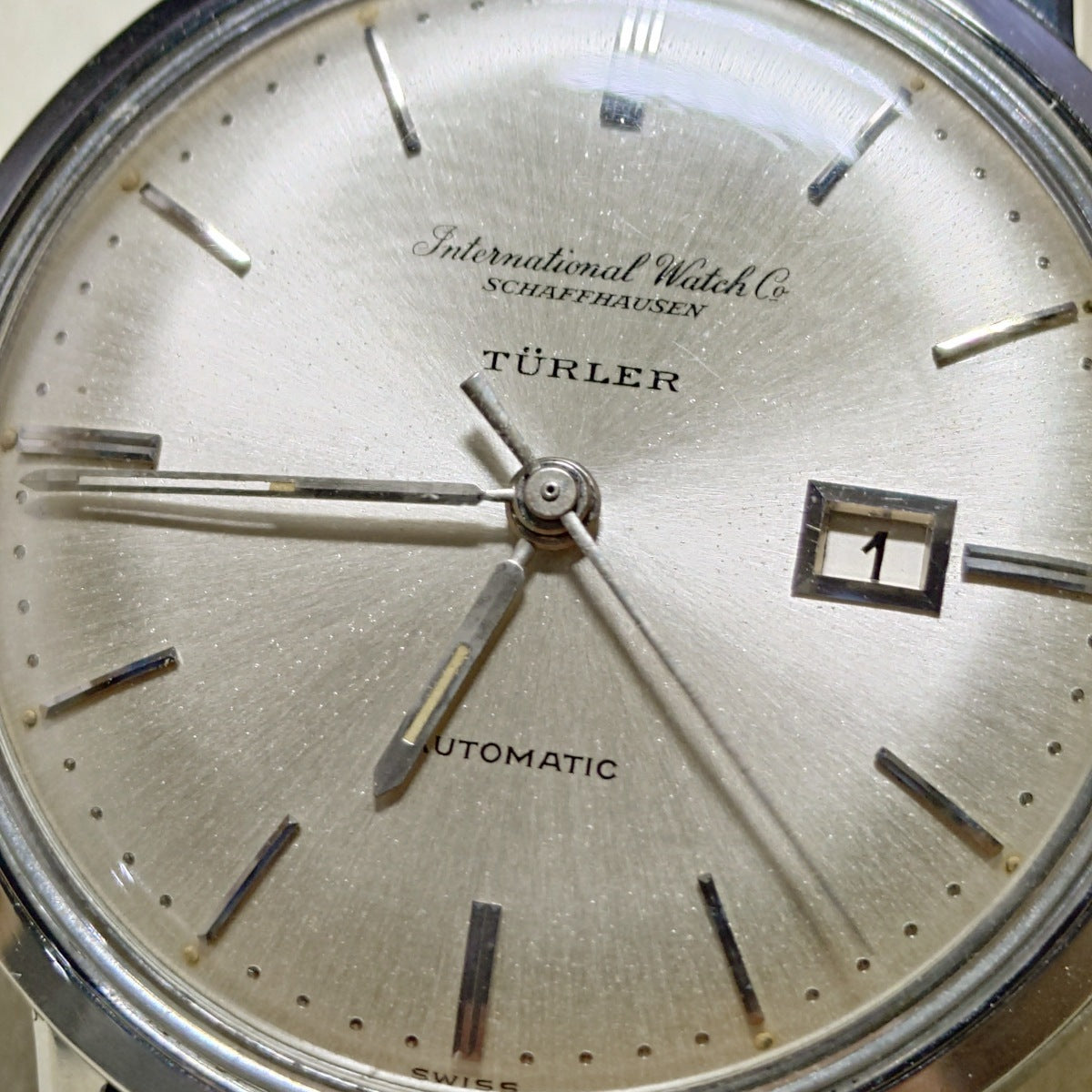 インターナショナル Ref.603A TURLER Wネーム Cal.8531 自動巻 OH済 1964年製 International Watch Co