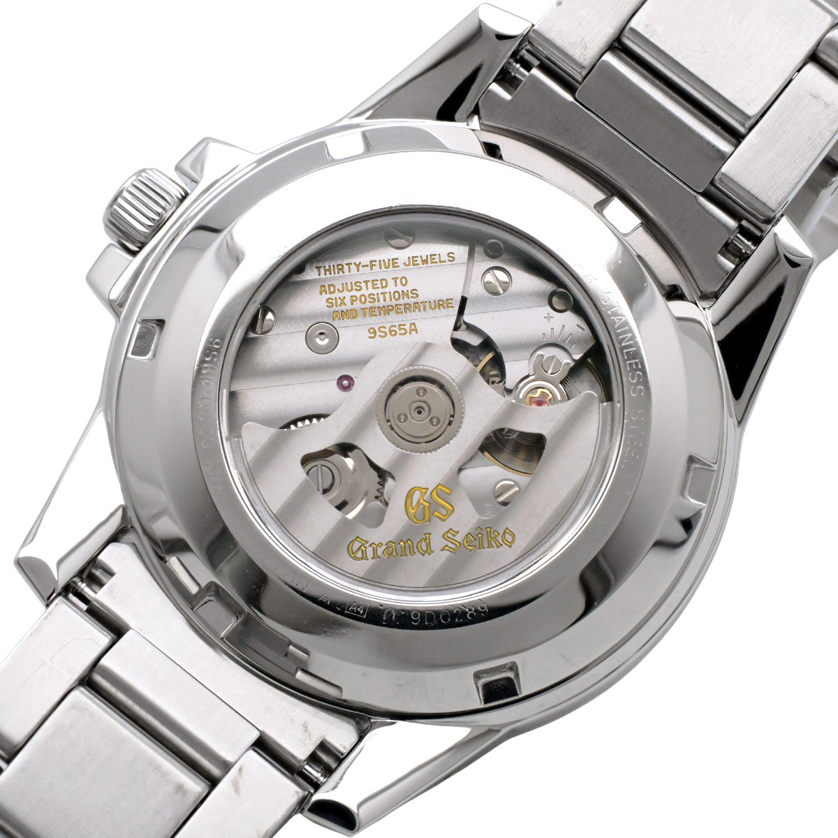 グランドセイコー メカニカル SBGR055 9S65-00C0 リューズガード シースルーバック 自動巻 メーカー修理済 2009年製 USED