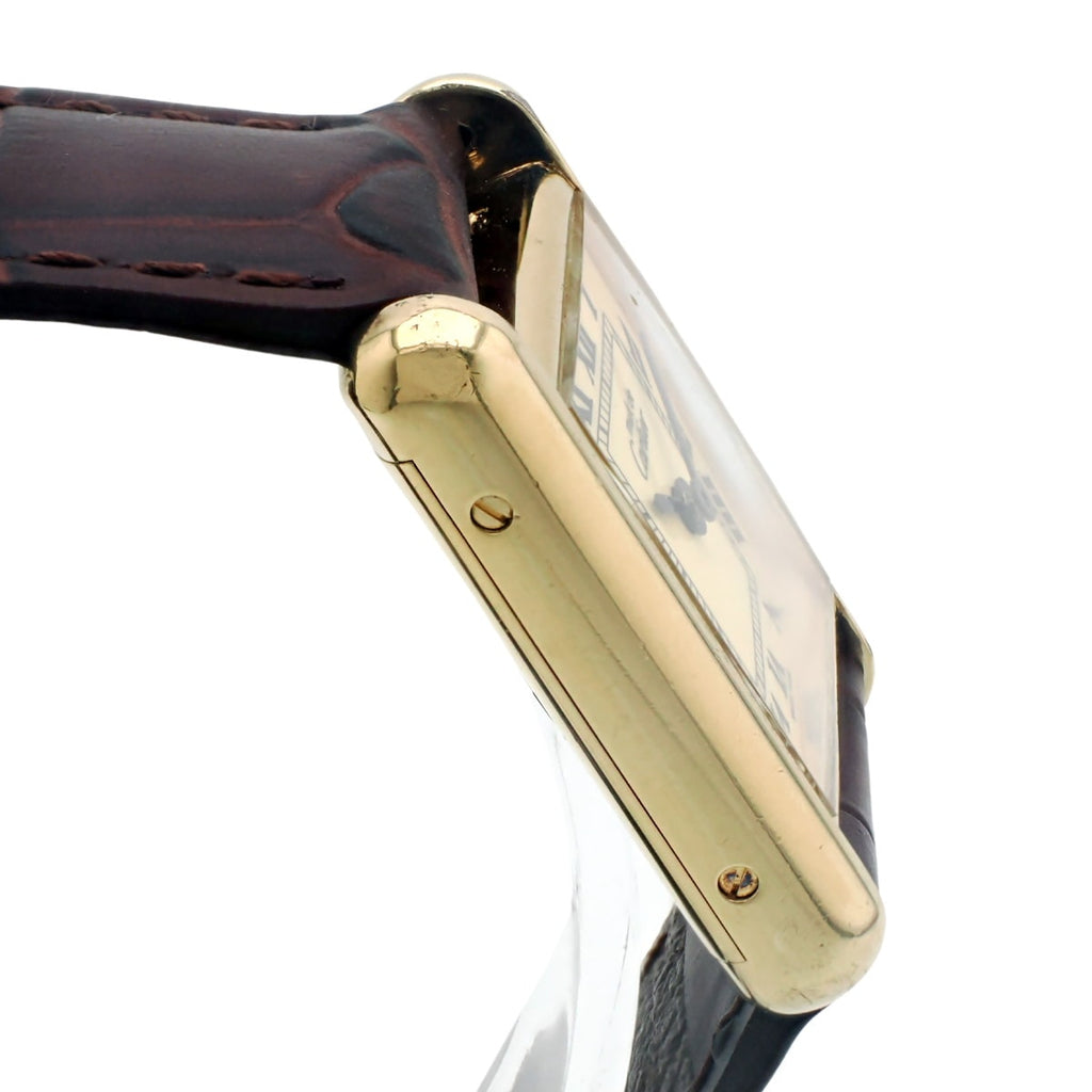 Cartier Must de Cartier Tank SM Ladies' Manual-Wind, includes International Lifetime Warranty, recently serviced, purchased in 1982.