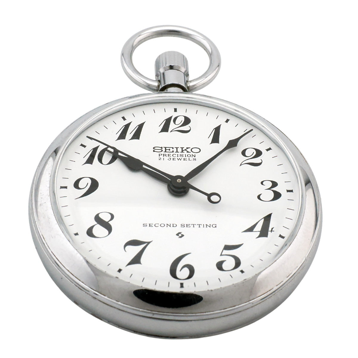 セイコー プレシジョン 懐中時計 6110-0010 Cal.6110A 21石 手巻 OH済 昭和51年/1976年製 Seiko