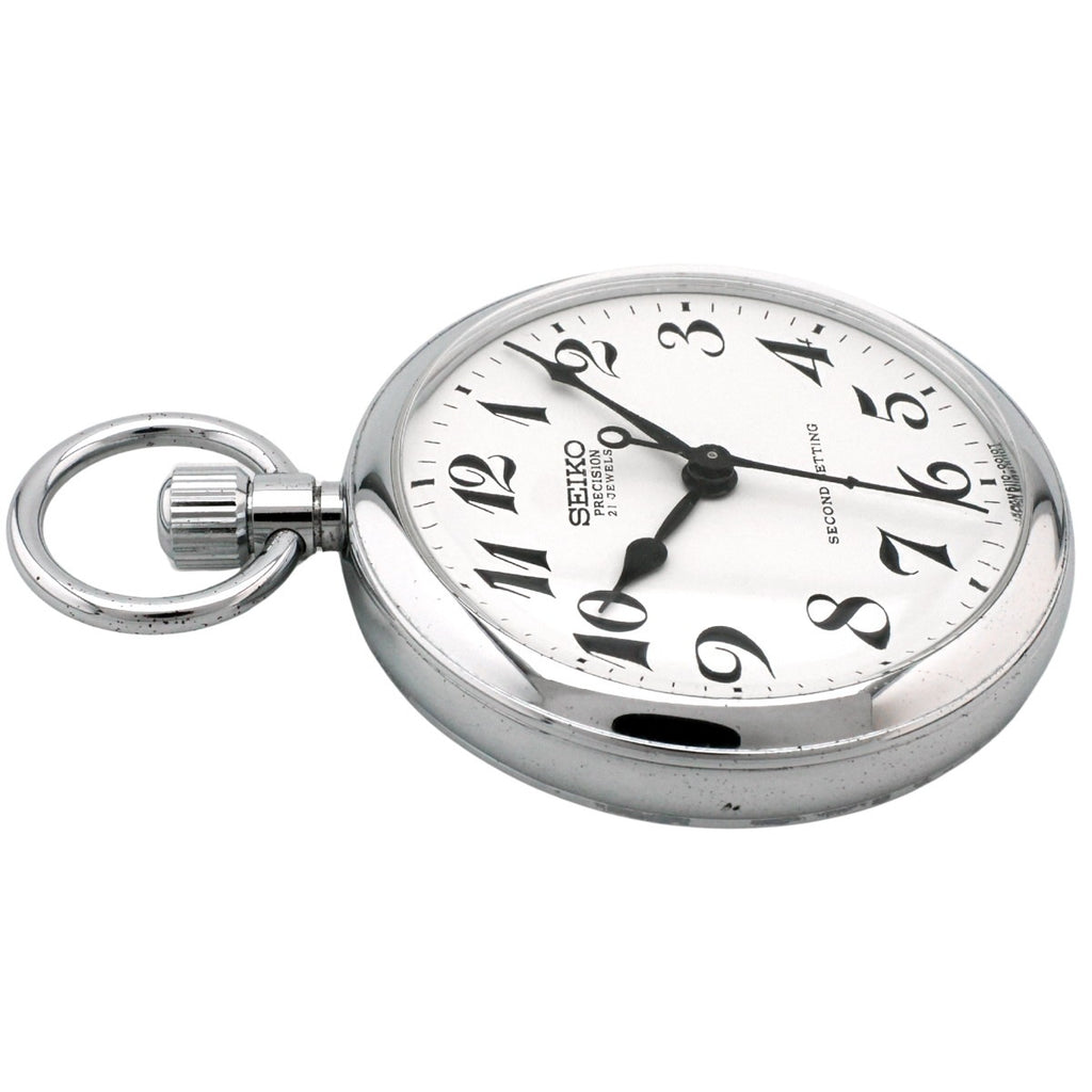セイコー プレシジョン 懐中時計 6110-0010 Cal.6110A 21石 手巻 OH済 昭和52年/1977年製 Seiko