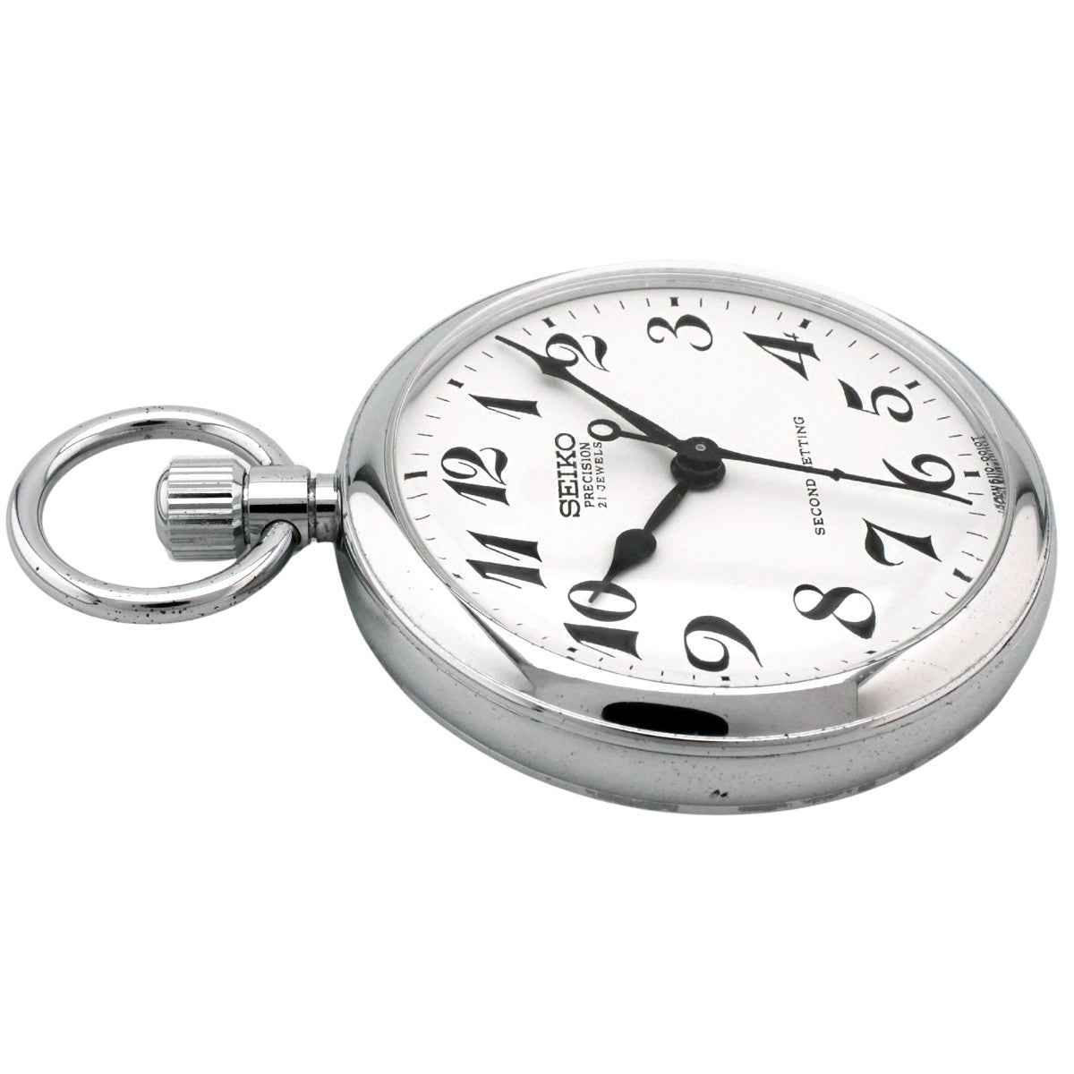 セイコー プレシジョン 懐中時計 6110-0010 Cal.6110A 21石 手巻 OH済 昭和52年/1977年製 Seiko