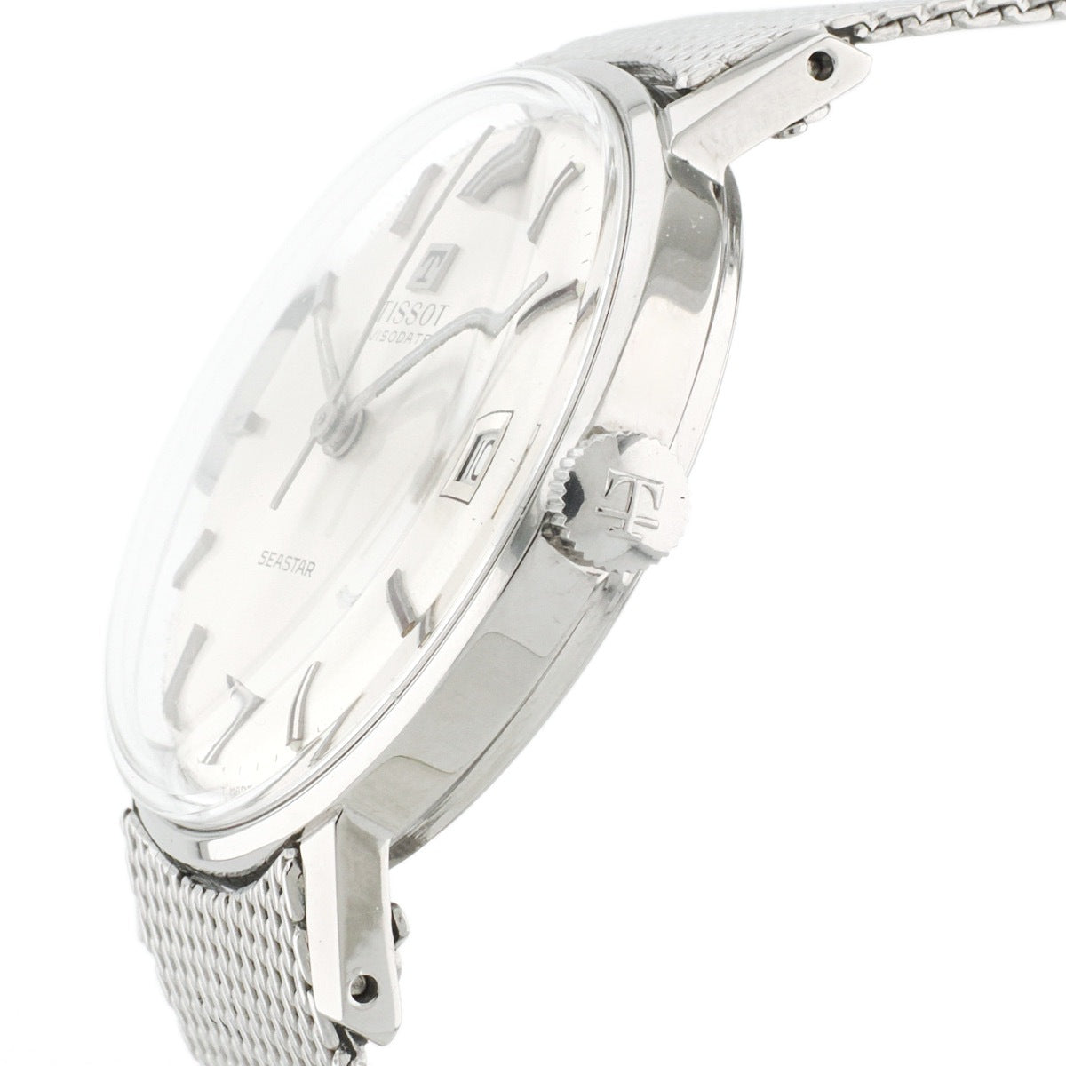 TISSOT シースター ヴィソデイト 42520 41520 純正メッシュブレス Cal.782-1 手巻 OH済 1969年製 ティソ