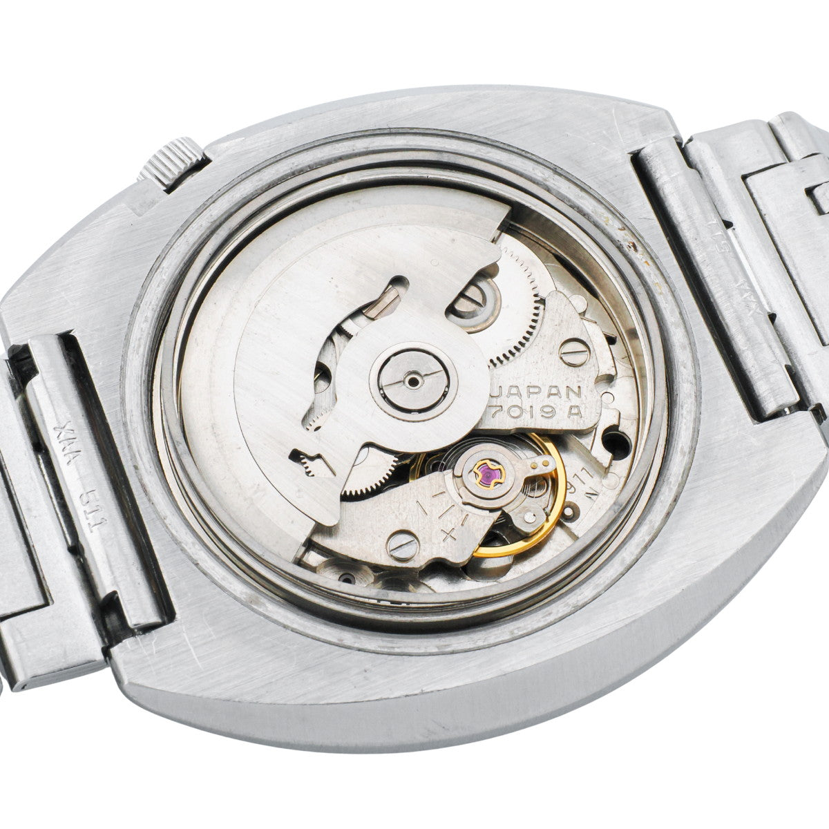 Seiko 5 Sports 7019-6040, original bracelet, Arabic dial, 21 jewels, automatic, serviced, manufactured in 1971 (Showa 46)