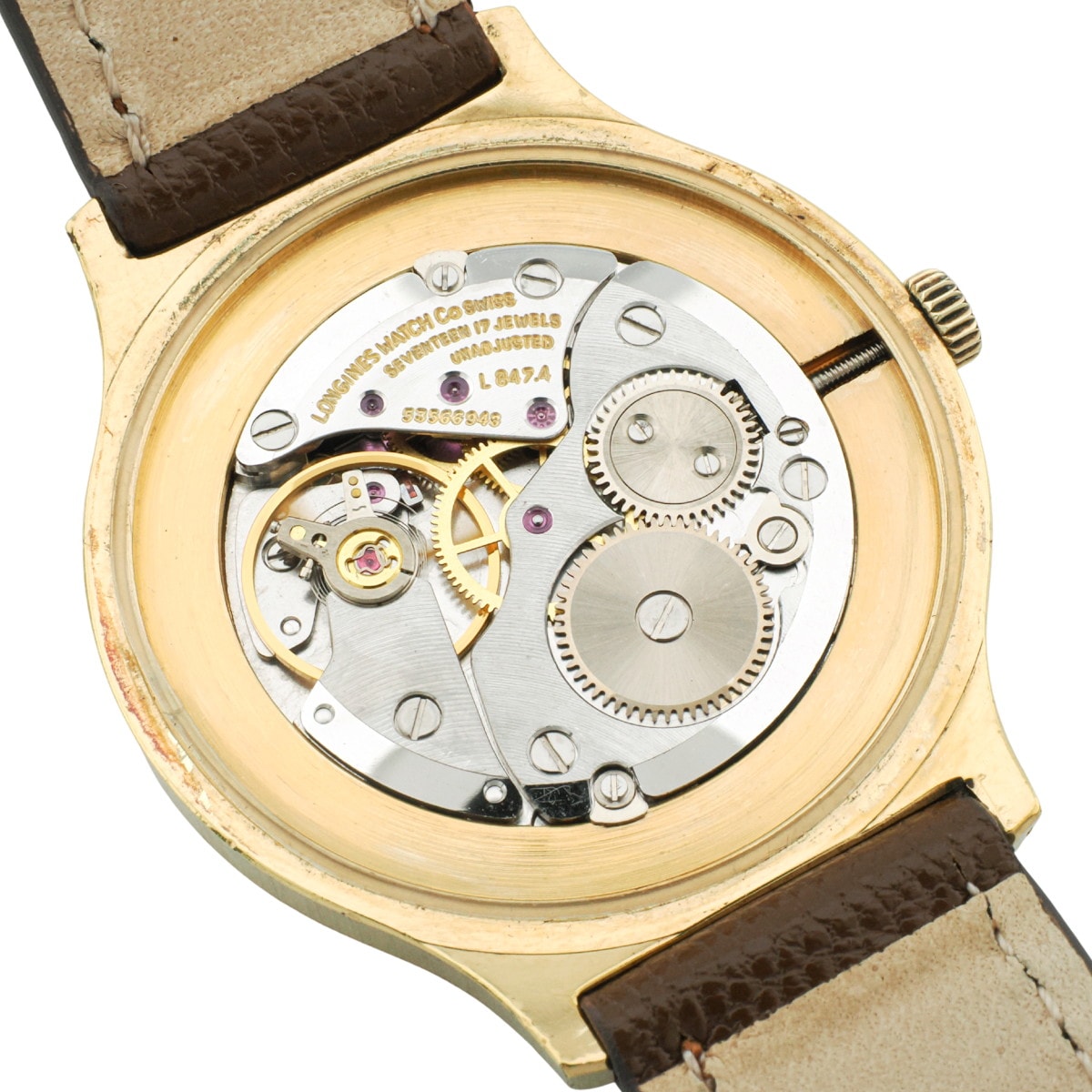 Longines Ref.4427.1 Thin Gold-Plated Case Cal.L847.4 Manual-Winding, Serviced, 1977