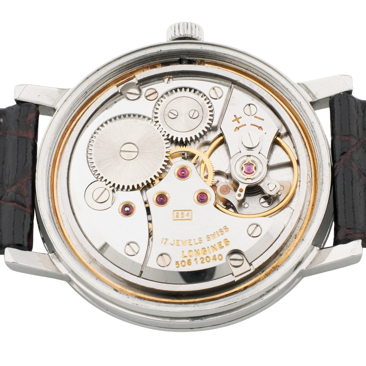 Longines Ref. 8319-4, screw-back, Cal. 284, 17 jewels, manual wind, serviced, 1969.