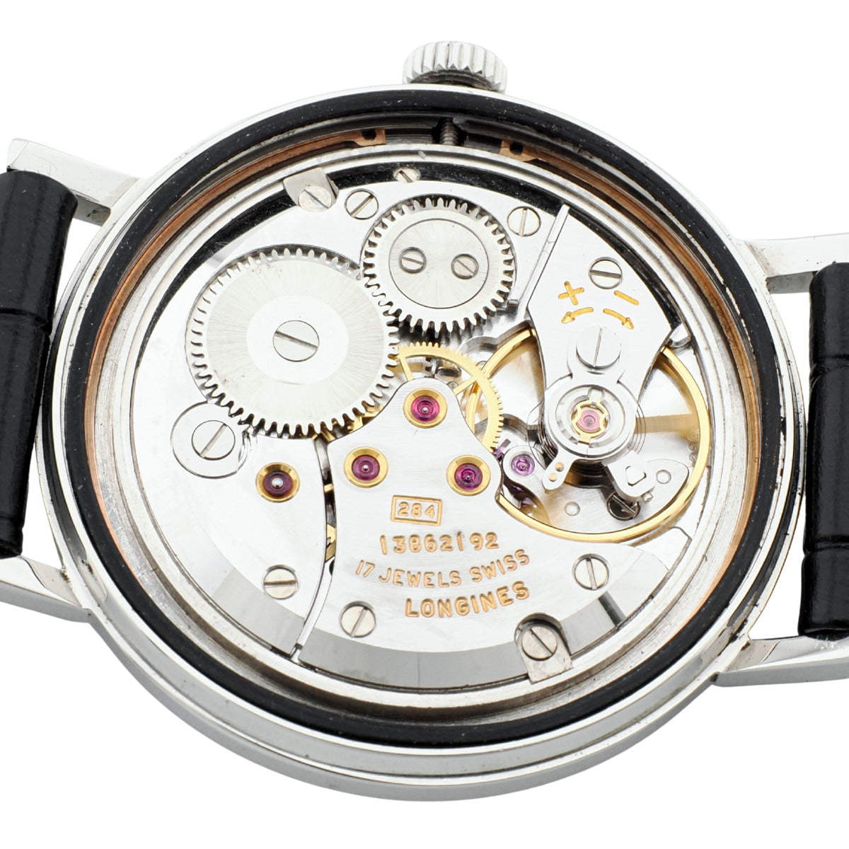 Longines Ref. 7839-1 Screw-back Cal. 284 17 Jewels Manual-winding, Serviced, Made in 1967